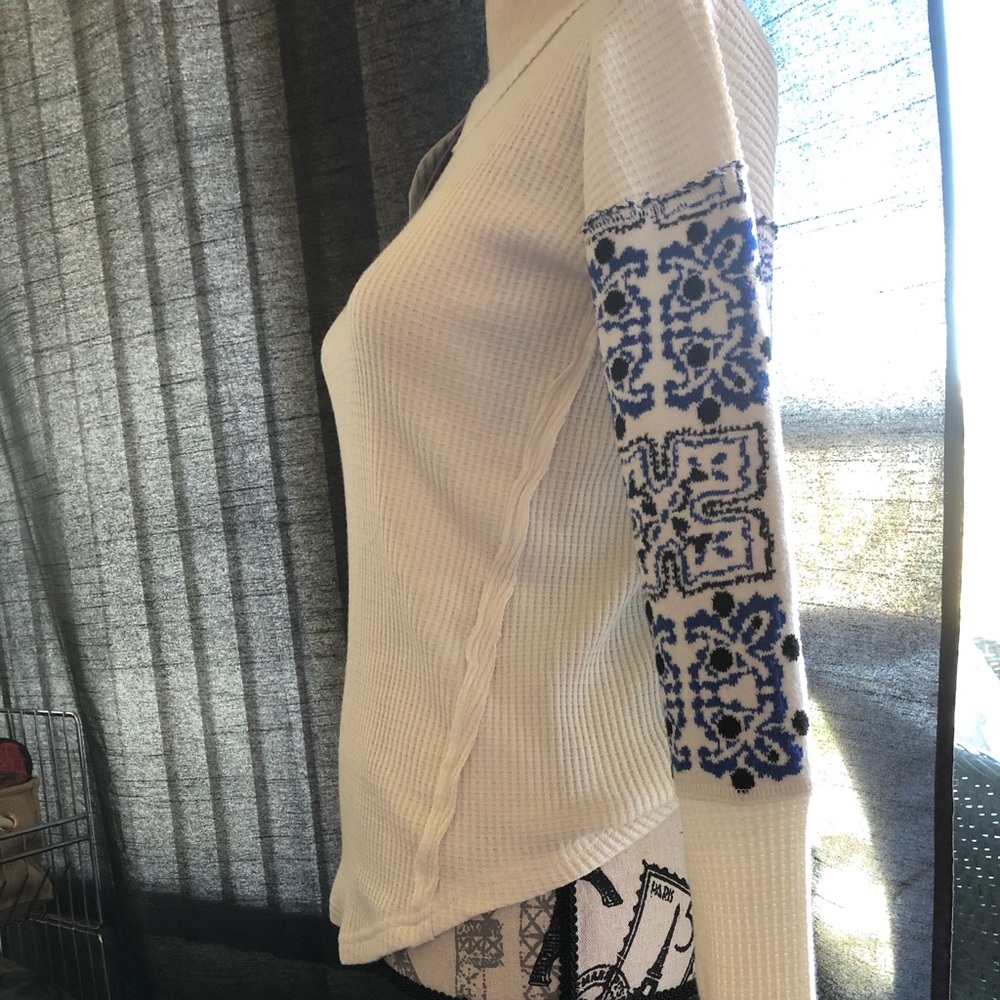 Free People Whisper White Long Sleeve Sweater - Picture 2 of 6
